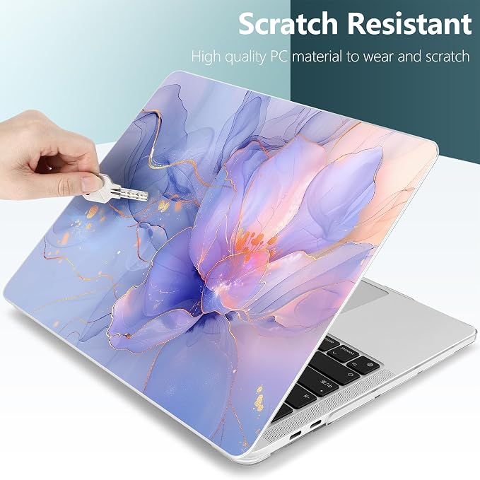 TWOLSKOO Compatible with MacBook Pro 13 inch Case 2023-2016 A2338 M2/M1 A2251 - Image 4