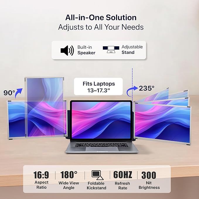 ELK 15.6" Dual Laptop Screen Extender - Image 6