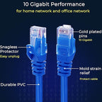 Rapink Patch Cables Cat6 0.5ft, Ethernet Patch Cable 10G, Cat 6 Patch Cable - Image 4