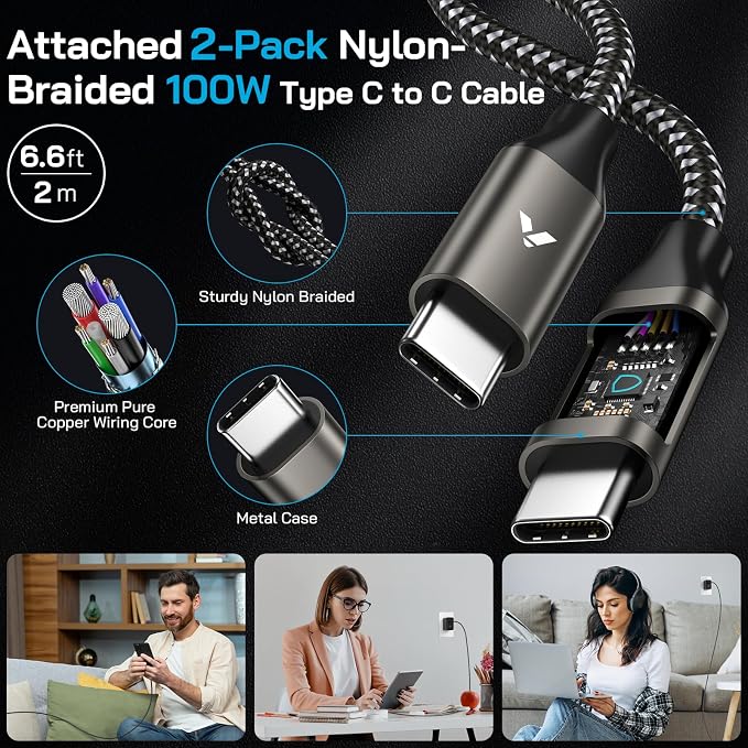 45W Super Fast Charger USB C, 45 Watt Type-C Android Phone Charger Fast - Image 7