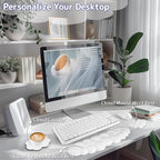 Cloud Wrist Rest Keyboard, Cloud Keyboard Wrist Pad Set - Image 2