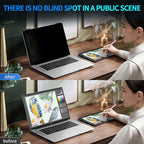 Laptop Privacy Screen 14 inch, 9H Hanging Privacy Screen - Image 7