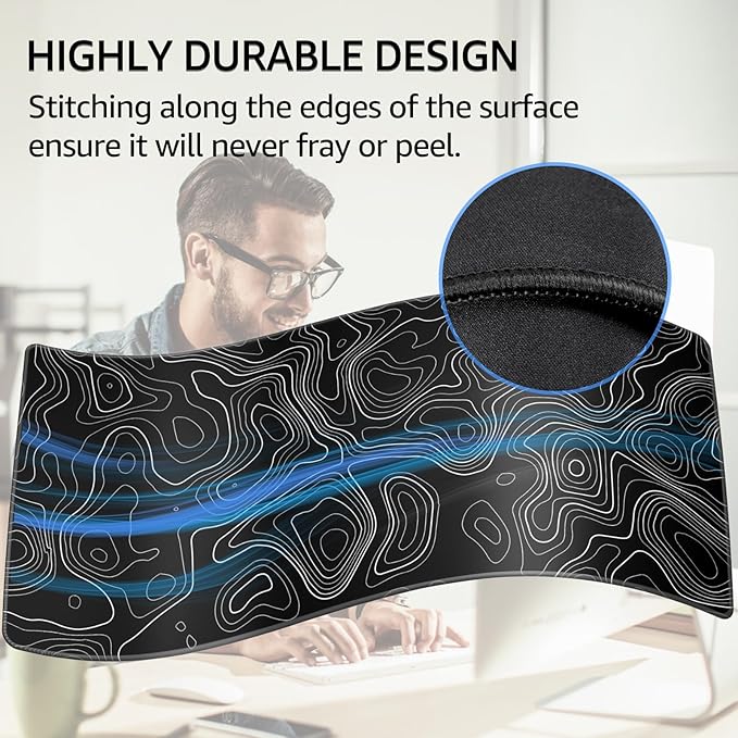 KTRIO Large Gaming Mouse Pad Desk Mat, Superior Micro-Weave Cloth, Non-Slip - Image 3