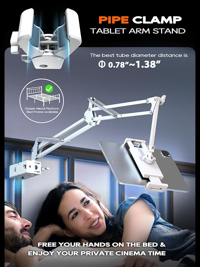 Tablet Stand, Tablet Mount Adjustable - Image 2