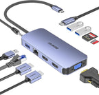 BENFEI 11-in-1 USB C Hub Triple Display Docking Station Dual HDMI, 3*USB 3.0 by BENFEI