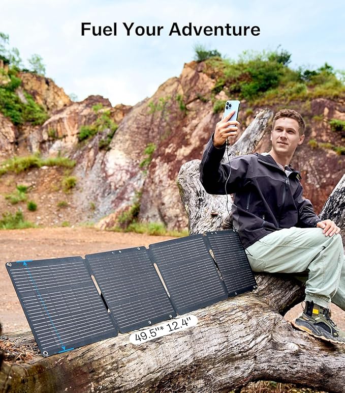 PEAKFLOW 65W Solar Panel, Foldable Portable Solar Panel, 25.4% High-Efficiency - Image 6