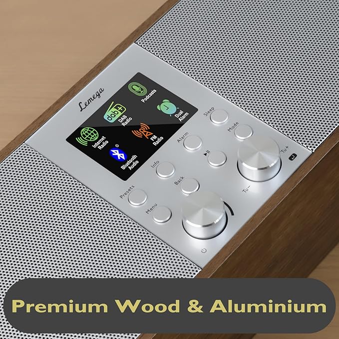Lemega IR6 Internet Radio with Podcasts & Bluetooth Streaming, FM Stereo Radio - Image 3