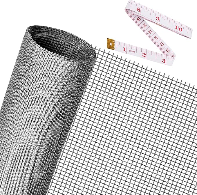 Replacement Window Screens, 48X118 Inch Durable Window Screen Mesh by Ouskr