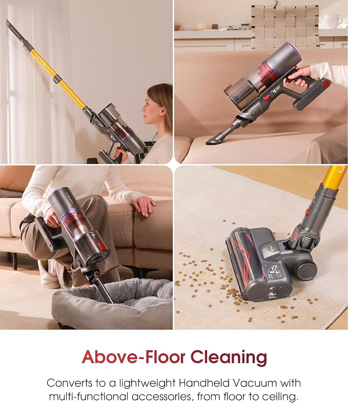 UNINELL HOME Cordless Vacuum Cleaner, 48000Pa 550W 65Mins Vacuum Cleaners - Image 7