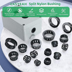 5/8" Black Snap-in Knockout Insulating Bushing Grommets, Plastic Cable Hole - Image 3