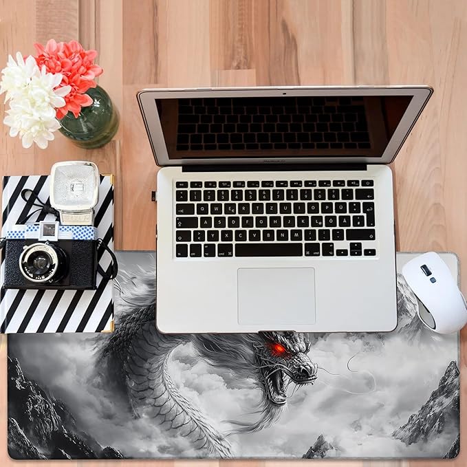 Large Mouse Pad Chinese Dragon Gaming Desk Pad Computer Keyboard Non-Slip - Image 6