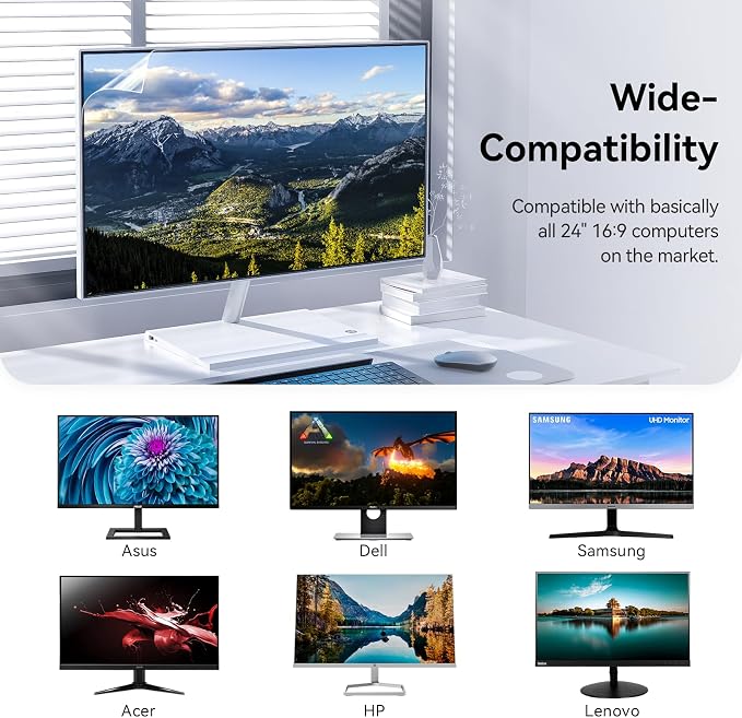 24 Inch Anti Blue Light Anti Glare Computer Screen Protector - Image 7