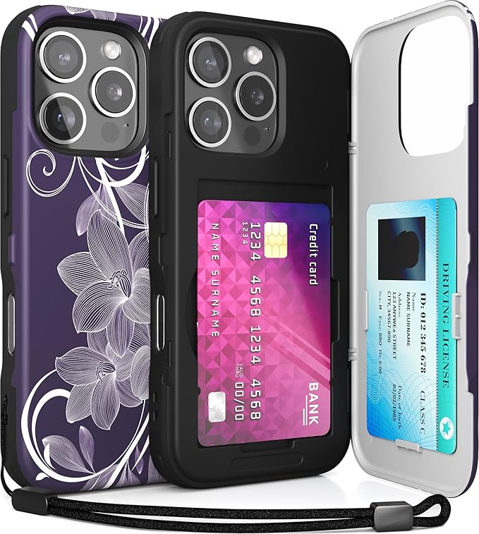 TORU CX Slim for iPhone 16 Pro Case Wallet | Protective Shockproof Heavy Duty by TORU