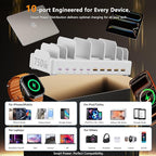 750W Charging Station for Multiple Devices, Zobirez 10-Port Fast Charger - Image 7