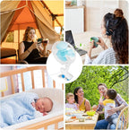 8.66" Portable Clip on Fan, 2 Speed Desk Fan - Image 7