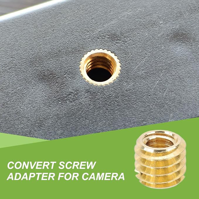 PATIKIL 1/4" Female to 3/8" Male Convert Screws Adapter - Image 5