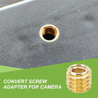 PATIKIL 1/4" Female to 3/8" Male Convert Screws Adapter - Image 5