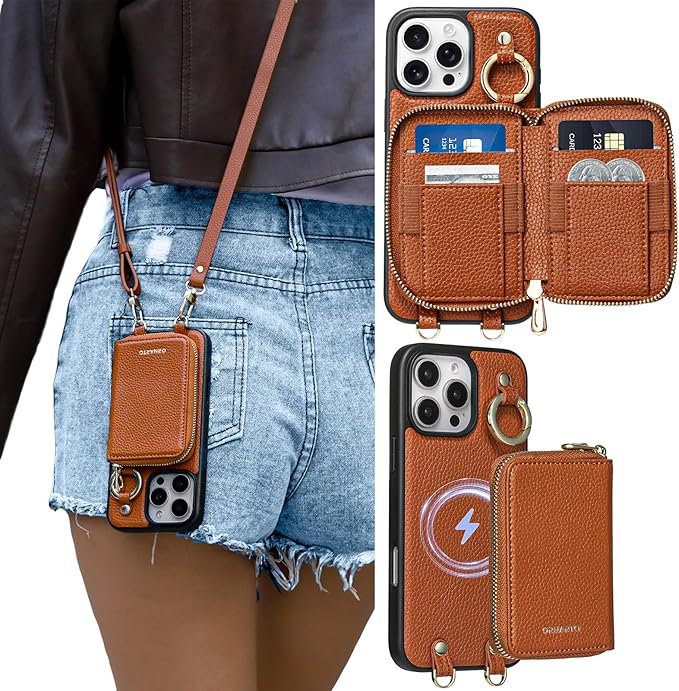 ORNARTO Magnetic Detachable Wallet Case by ORNARTO