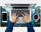 Aesthetic Mountain Vista Desk Mat, Computer Keyboard and Mouse Mat, Desk Pad - Image 7
