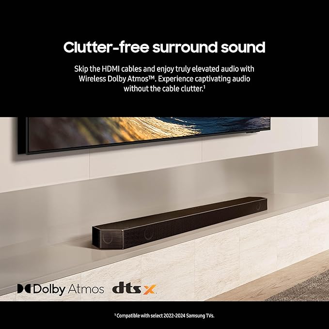 SAMSUNG Q990D 11.1.4ch Soundbar w/Wireless Dolby Atmos Audio, Rear Speaker - Image 5