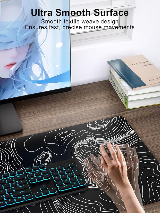 TopMade Mouse Pad with 15W Fast Wireless Charging, 31.5"x15.75" XXL Large - Image 4