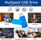 USB Drive 1GB USB 2.0 Flash Drive 10 Pack Nicepicten Pendrive Swivel Thumb Zip - Image 8