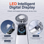 Blows Cold Air Portable Handheld Fan - Image 4