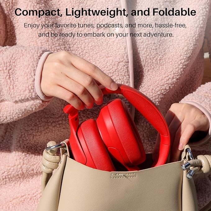 TOZO HT2 Hybrid Active Noise Cancelling Headphones, Wireless Over Ear Bluetooth - Image 9