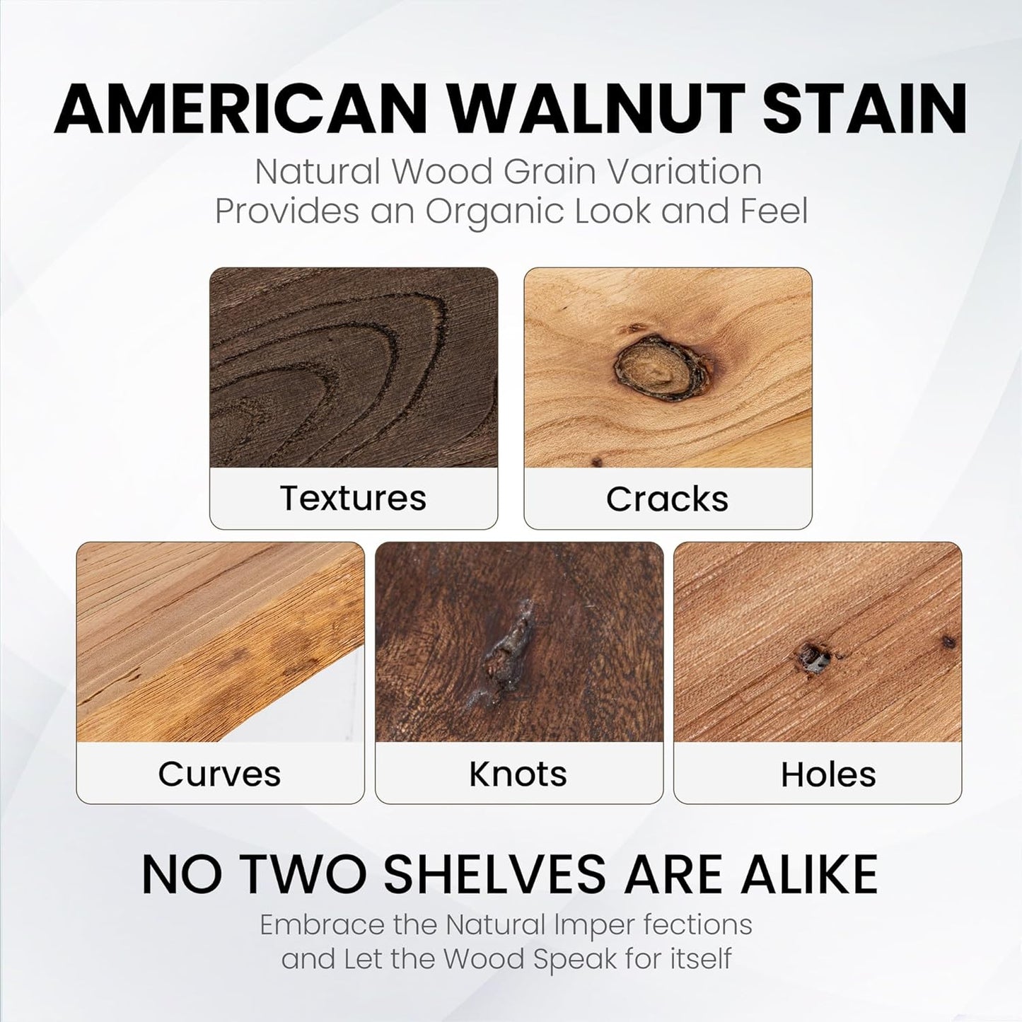Floating Shelves for Wall, 72" Live Edge Solid Elm Wood Floating Shelf, Wall-Mounted Display Shelves with Invisible Heavy-Duty Metal Bracket, Floating Shelf for Living Room Kitchen, Natural