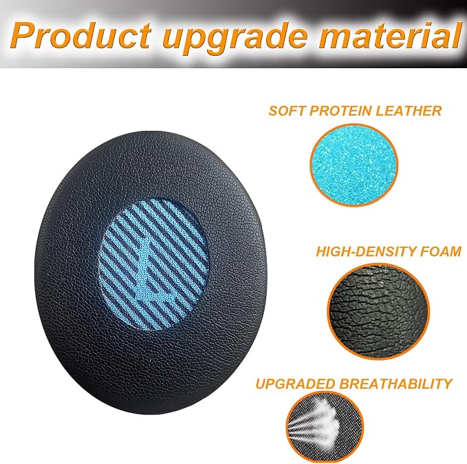 Replacement Ear Pads for Bose Ear 2/ SoundTrue On-Ear, Headphones Ear Cushions - Image 4