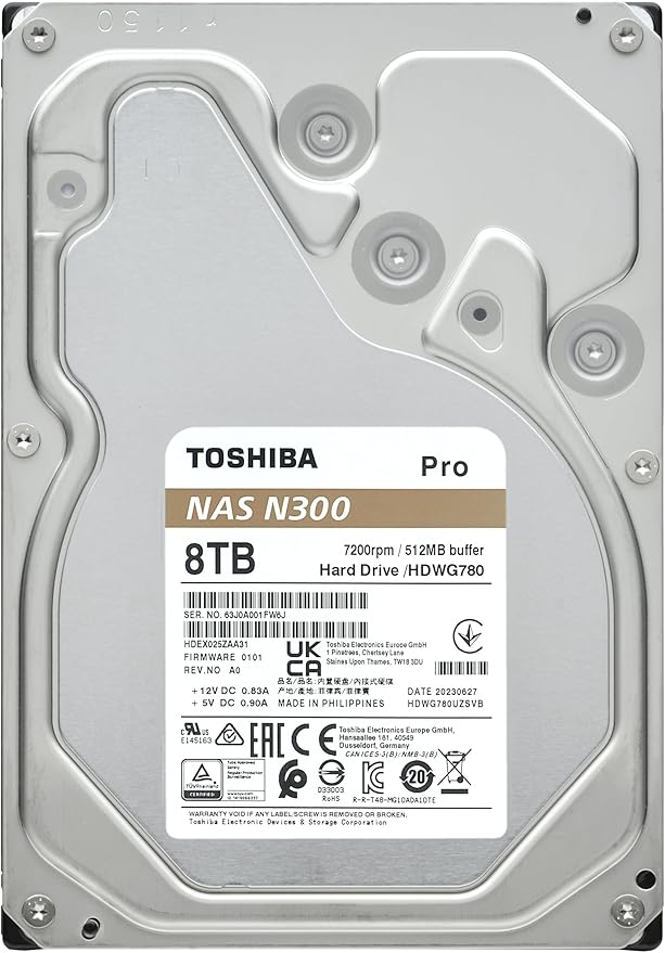 Toshiba N300 PRO 8TB Large-Sized Business NAS 3.5-Inch Internal Hard Drive - Image 6