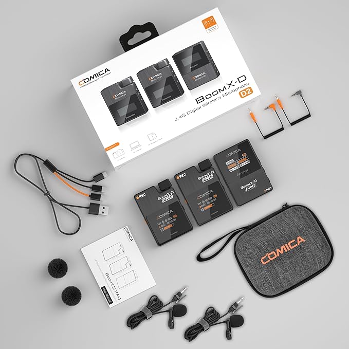 COMICA BoomX-D2 PRO Wireless Lavalier Microphone - Image 8