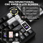 YUNZII AL80 Wireless Mechanical Keyboard, Full Aluminum CNC, Smart LCD Display - Image 7