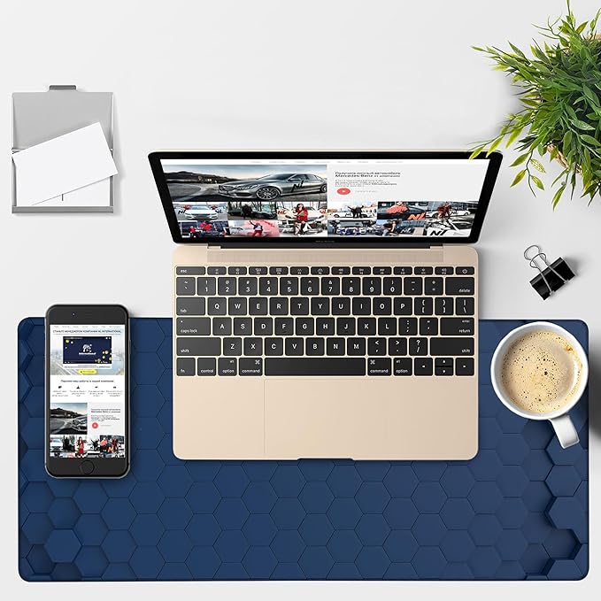 Large Mouse Pad Hexagon Style Gaming Desk Pad Computer Keyboard Non-Slip - Image 4