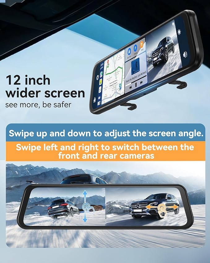 12'' Rearview Mirror Camera - Image 5