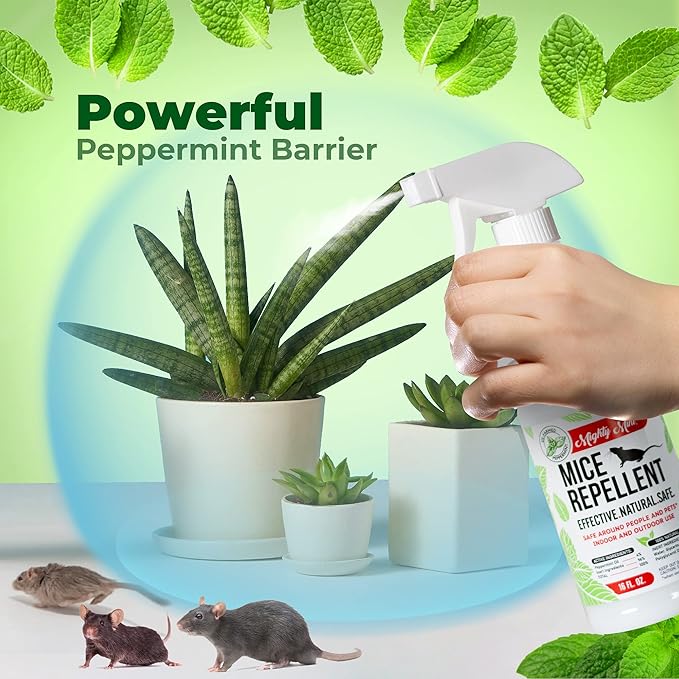 Mighty Mint Peppermint Oil Mouse Repellent Spray – Natural Indoor & Outdoor - Image 5