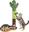Cat Toys Cactus Cat Scratching Post, Natural Sisal Scratcher by PAWALAYA