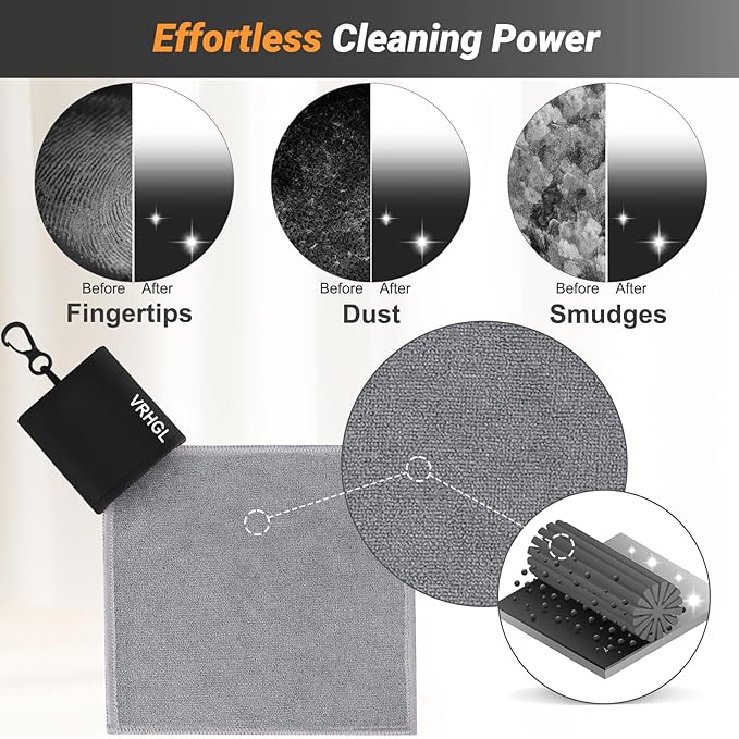 2 Sided Glasses Cleaner & Polishing Cloths, Portable Eye Glass Cleaning Cloths - Image 4