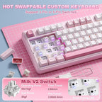 YUNZII B98 PRO QMK/VIA Wireless Mechanical Gaming Keyboard, 96% Layout - Image 6