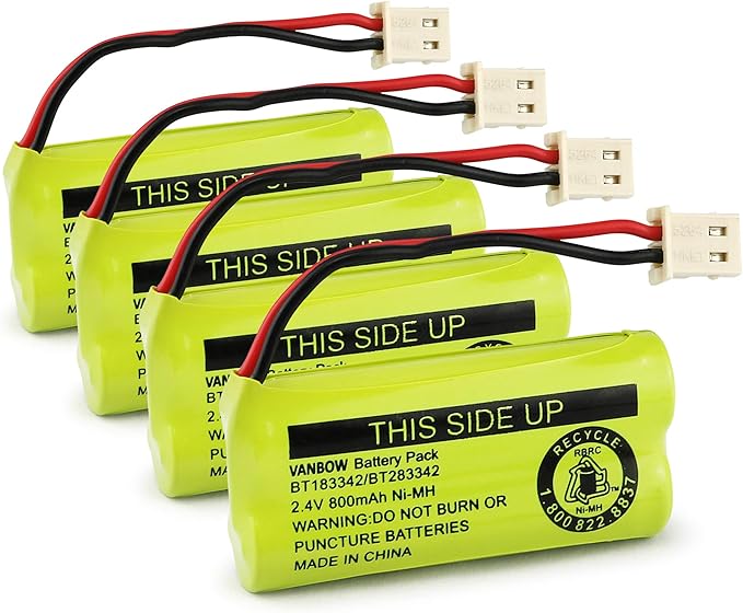 BT183342/BT283342 2.4V 800mAh Ni-MH Battery Pack, Compatible by VANBOW