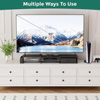 Dual Monitor Stand Riser, Adjustable Length & Swivel Angle Monitor Stand - Image 6