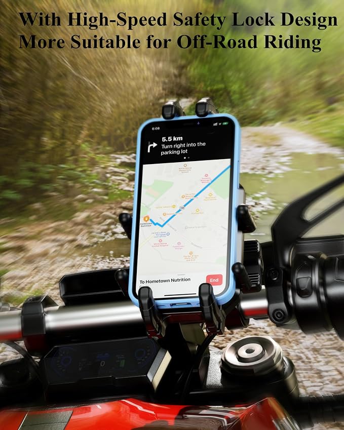 BRCOVAN Motorcycle Phone Mount Holder - Image 9