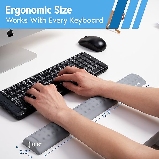 i-Rocks Memory Foam Keyboard Wrist Rest - Image 6