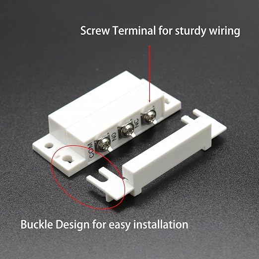 Magnetic Reed Switch NC NO COM Surface Mount Wired Door Window Contact Sensor - Image 5