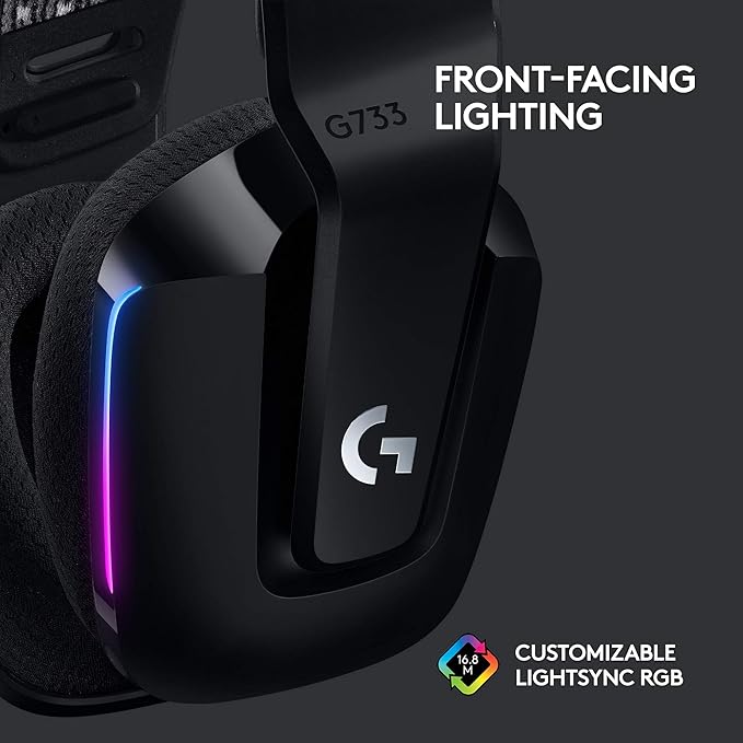 Logitech G733 Lightspeed Wireless Gaming Headset, Suspension Headband, - Image 4
