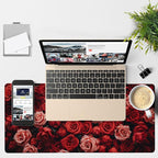 Beautiful Natural Roses Gaming Mouse Pad 3mm Thick Stitched Edge Waterproof - Image 4