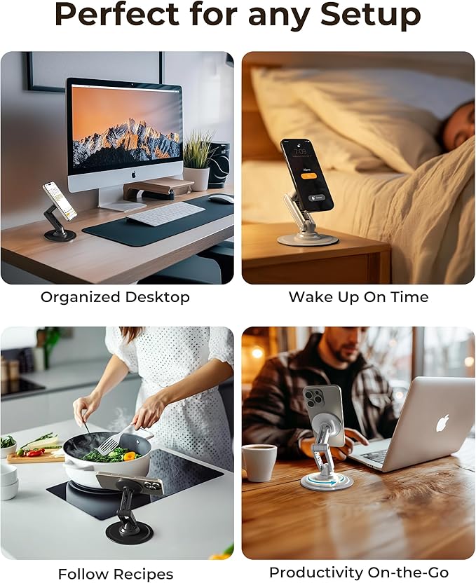 COOPER Magnetic Phone Stand for Desk, Mag360 Adjustable MagSafe Stand for - Image 5