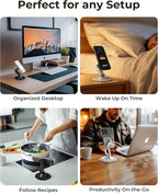 COOPER Magnetic Phone Stand for Desk, Mag360 Adjustable MagSafe Stand for - Image 5
