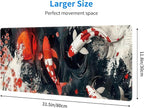 Koi Fish Large Mouse Pad, Gaming Keyboard Desk Pad, Extended Mouse Mat Non-Slip - Image 3