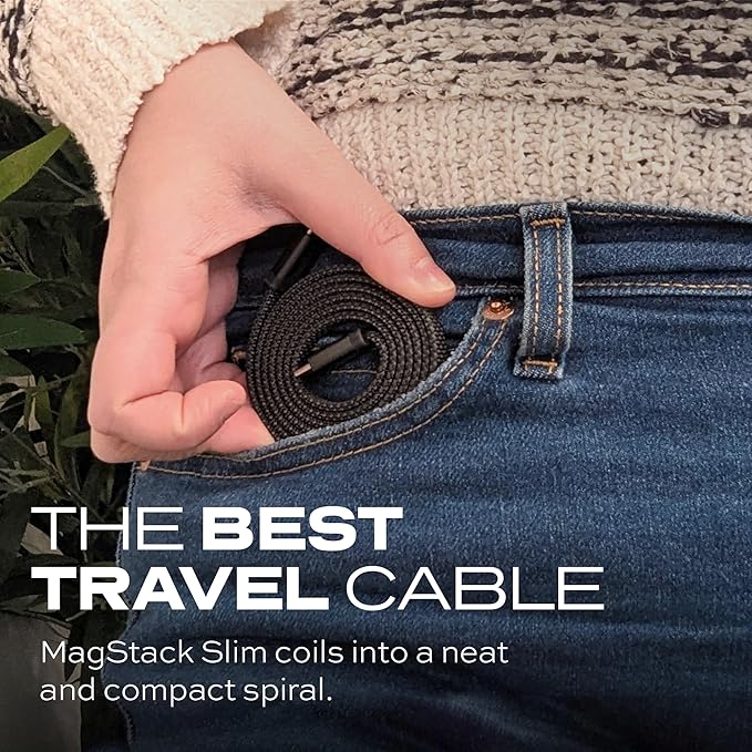 Statik MagStack USB to USB C Cable, Magnetic Anti Tangle Flat A to Type C - Image 2